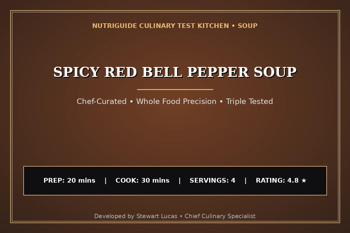 Spicy Red Bell Pepper Soup