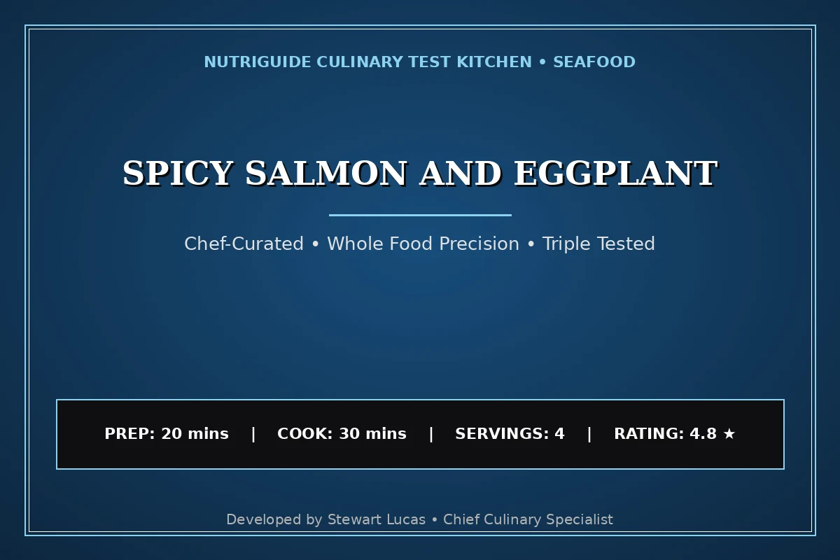 Spicy Salmon And Eggplant