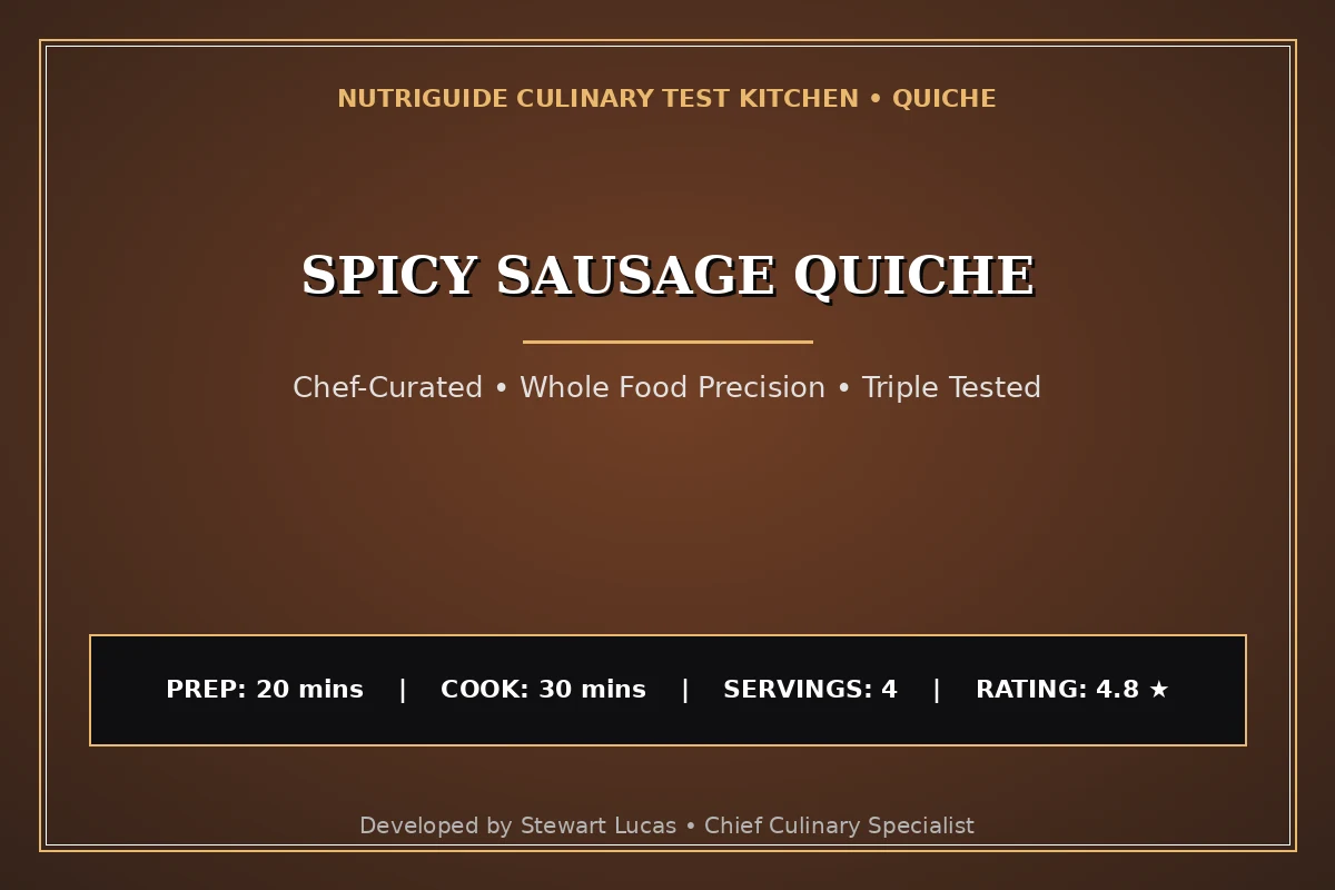 Spicy Sausage Quiche