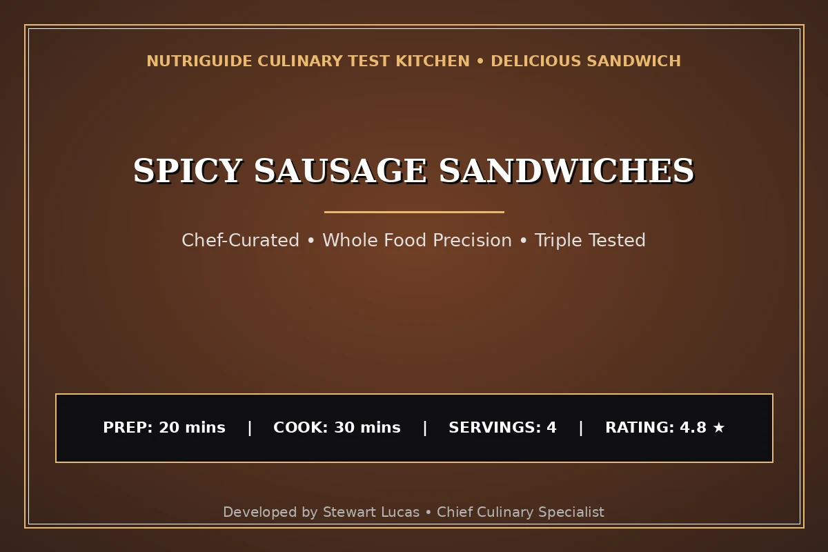 Spicy Sausage Sandwiches