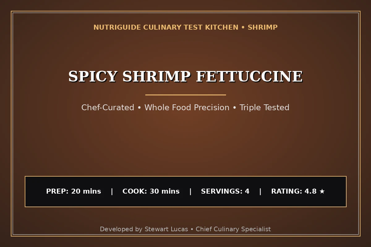 Spicy Shrimp Fettuccine