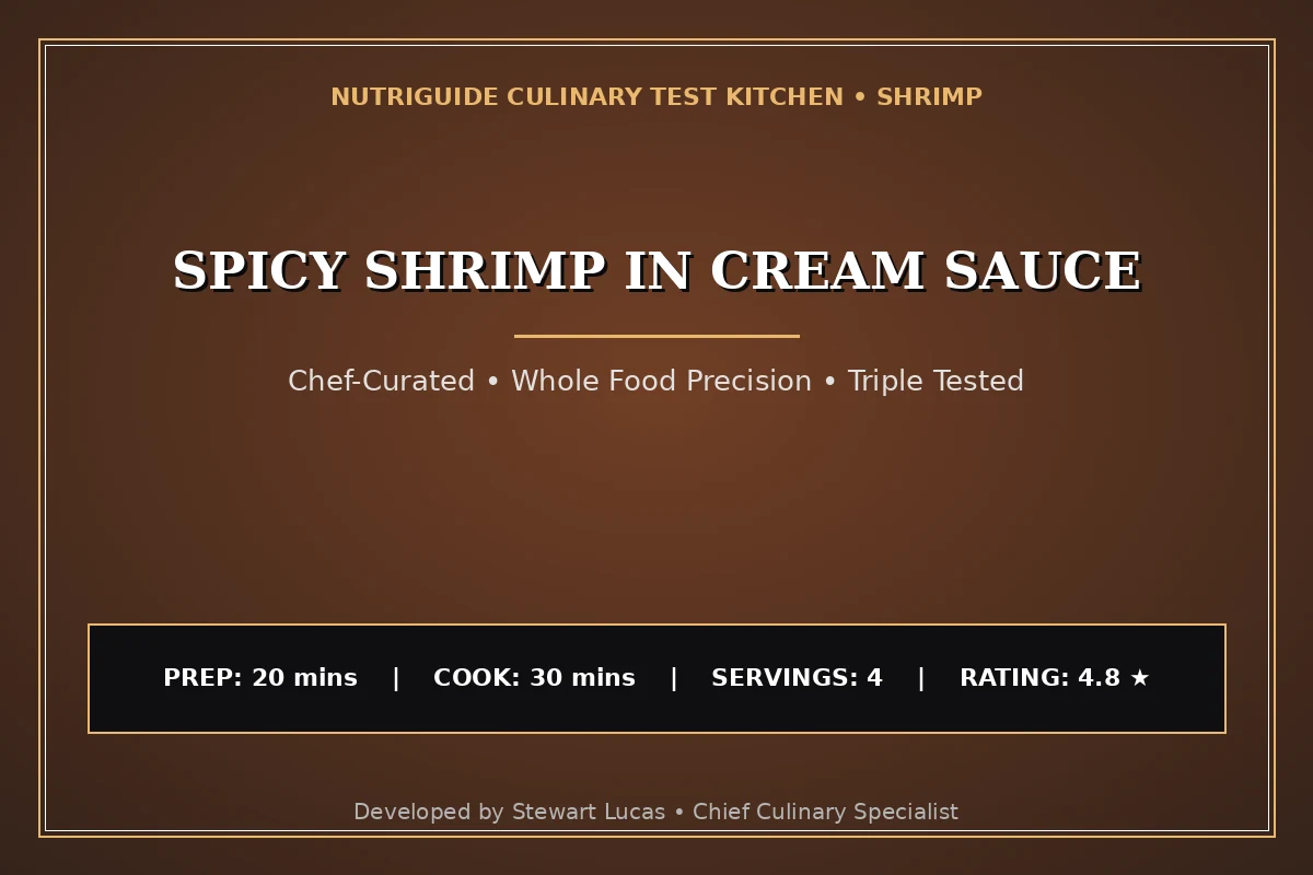 Spicy Shrimp In Cream Sauce