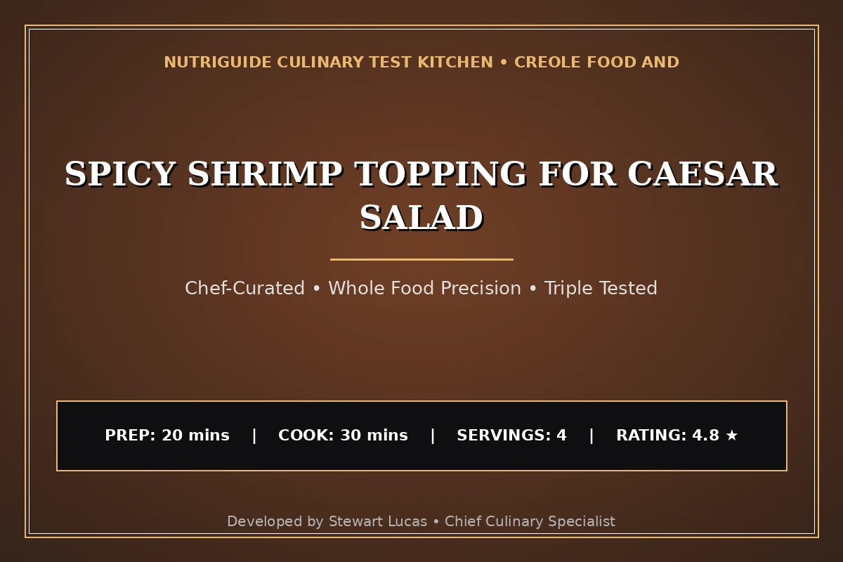 Spicy Shrimp Topping For Caesar Salad