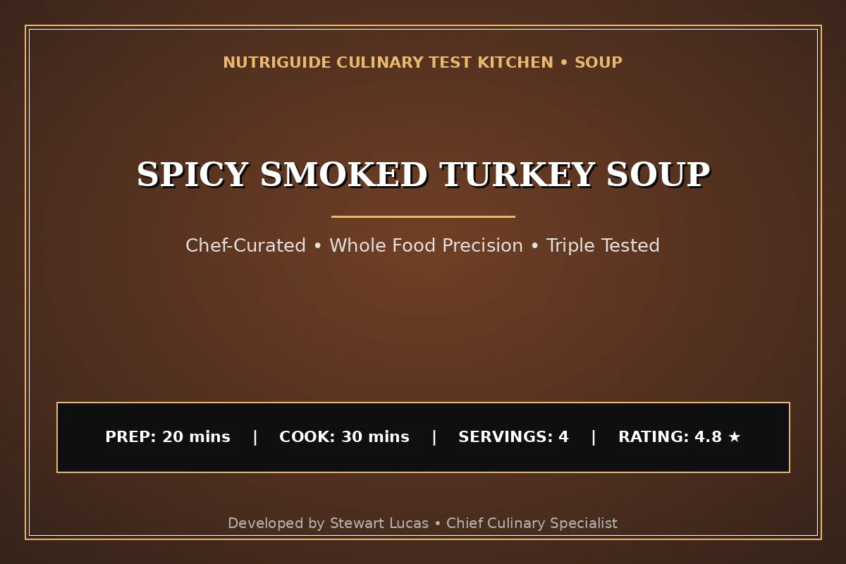 Spicy Smoked Turkey Soup