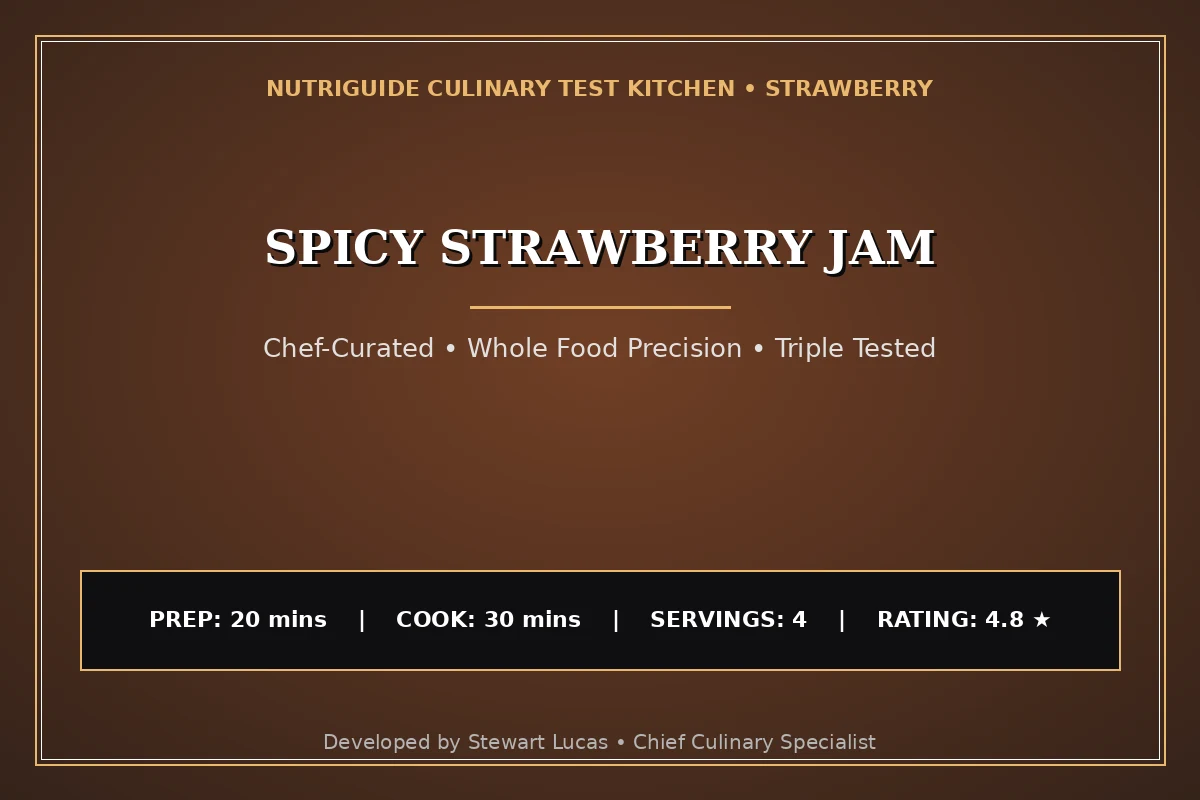 Spicy Strawberry Jam