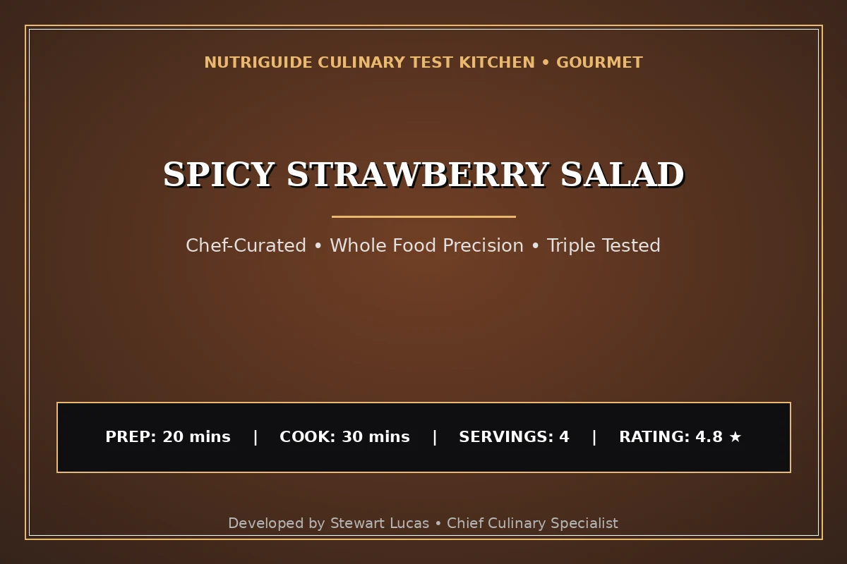 Spicy Strawberry Salad