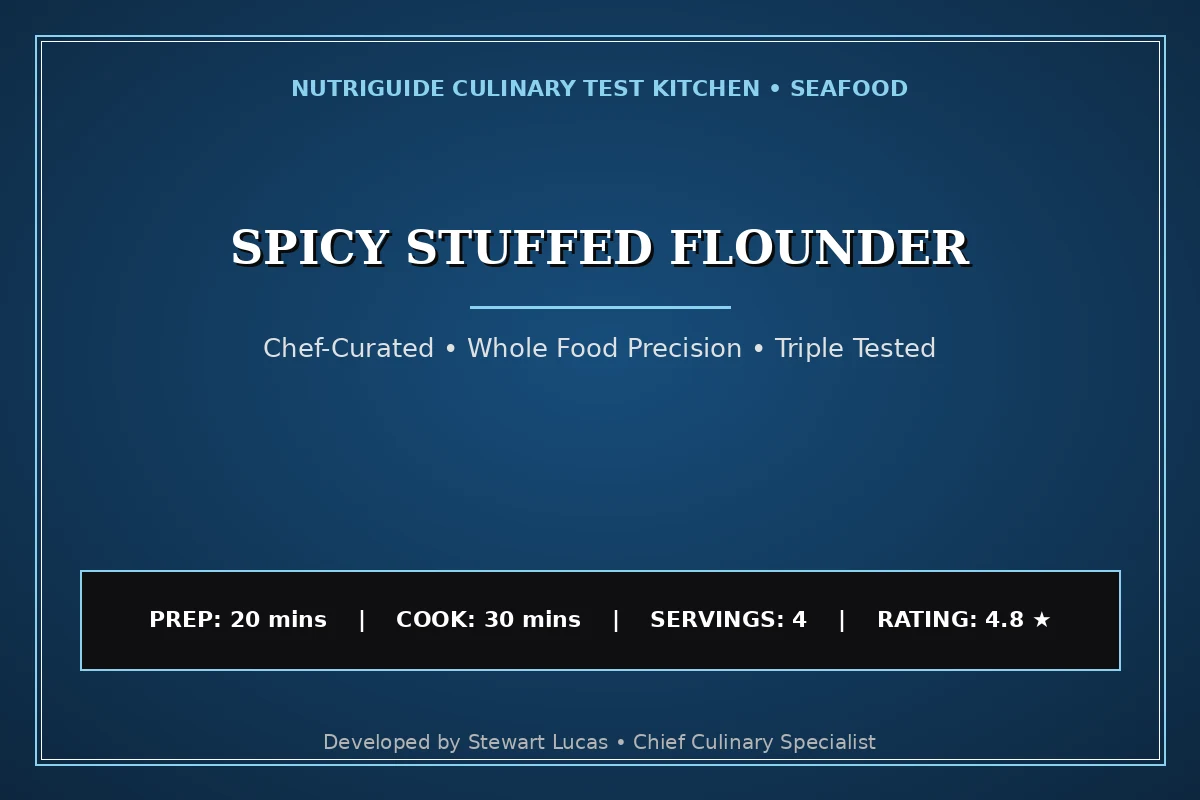 Spicy Stuffed Flounder