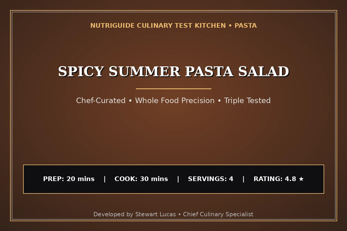 Spicy Summer Pasta Salad