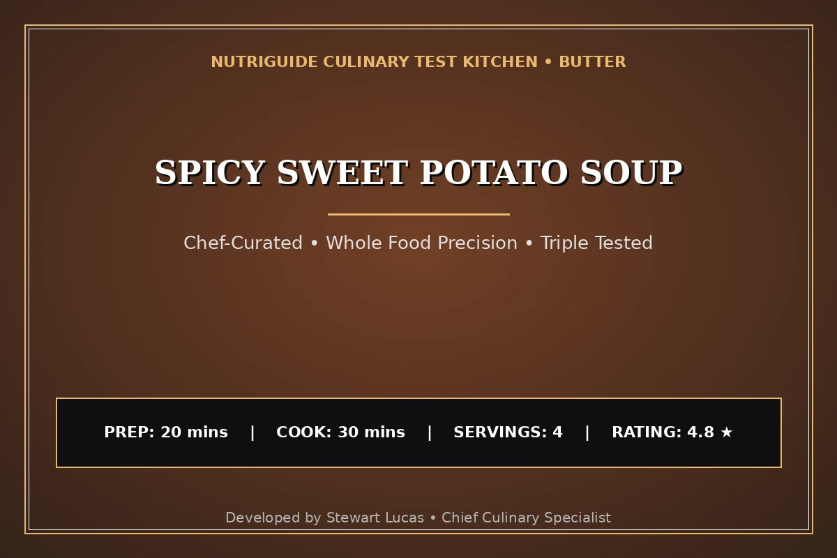 Spicy Sweet Potato Soup