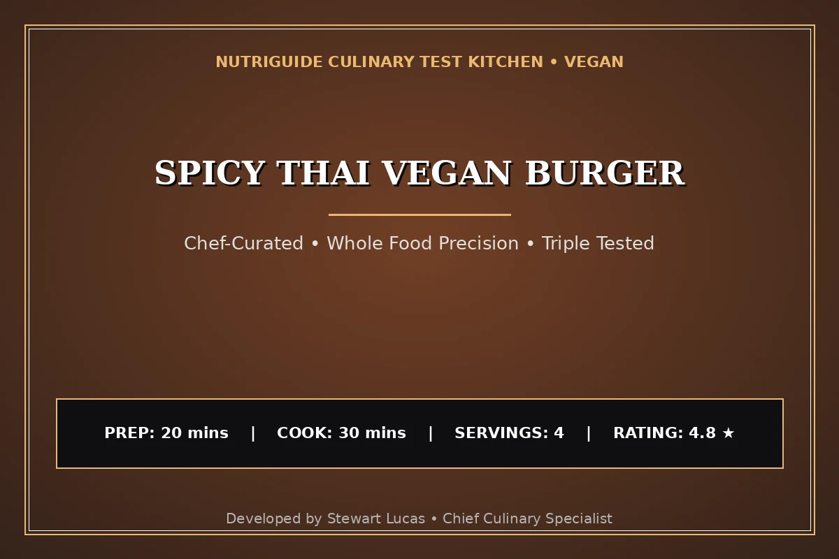 Spicy Thai Vegan Burger