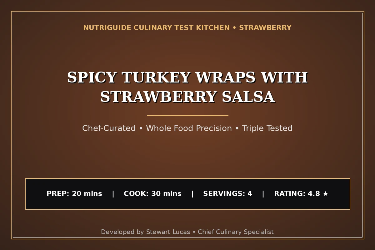Spicy Turkey Wraps With Strawberry Salsa