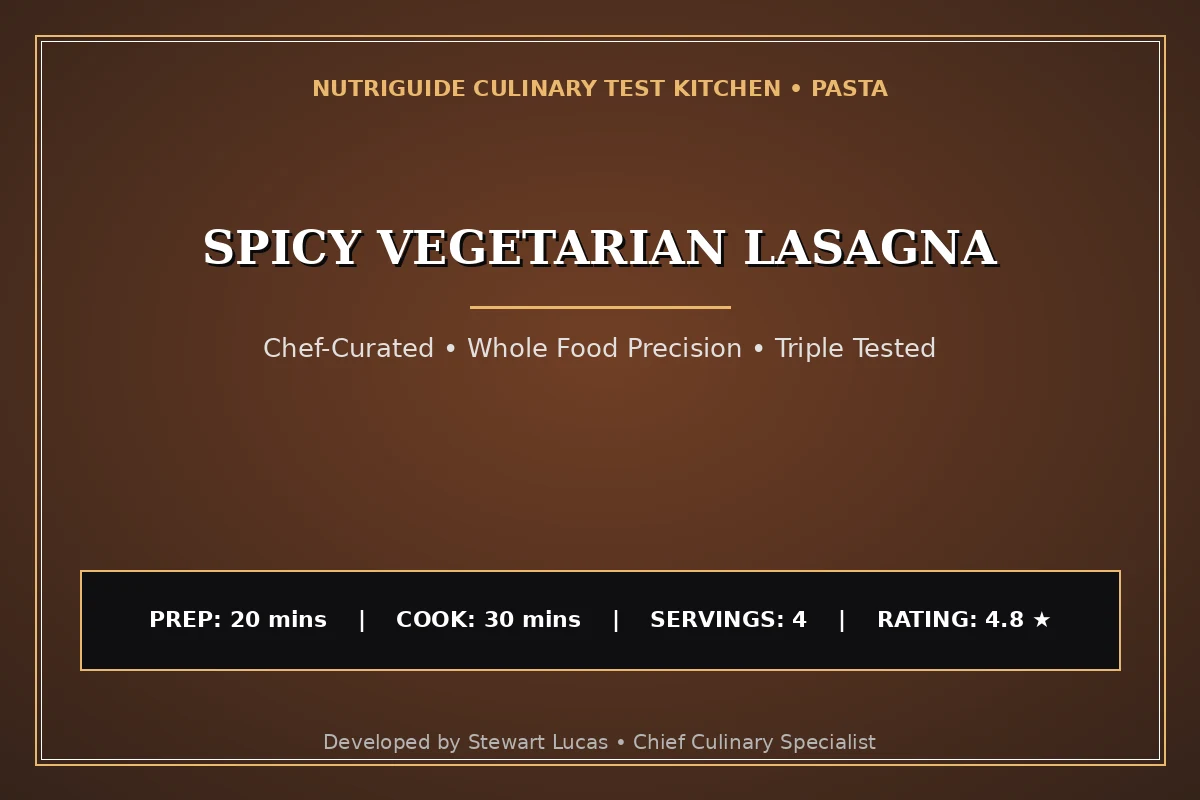Spicy Vegetarian Lasagna