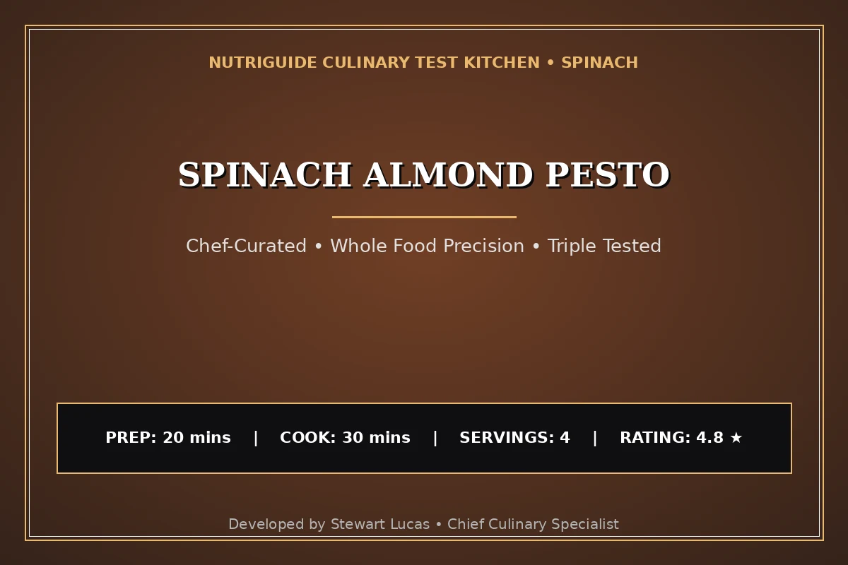Spinach Almond Pesto
