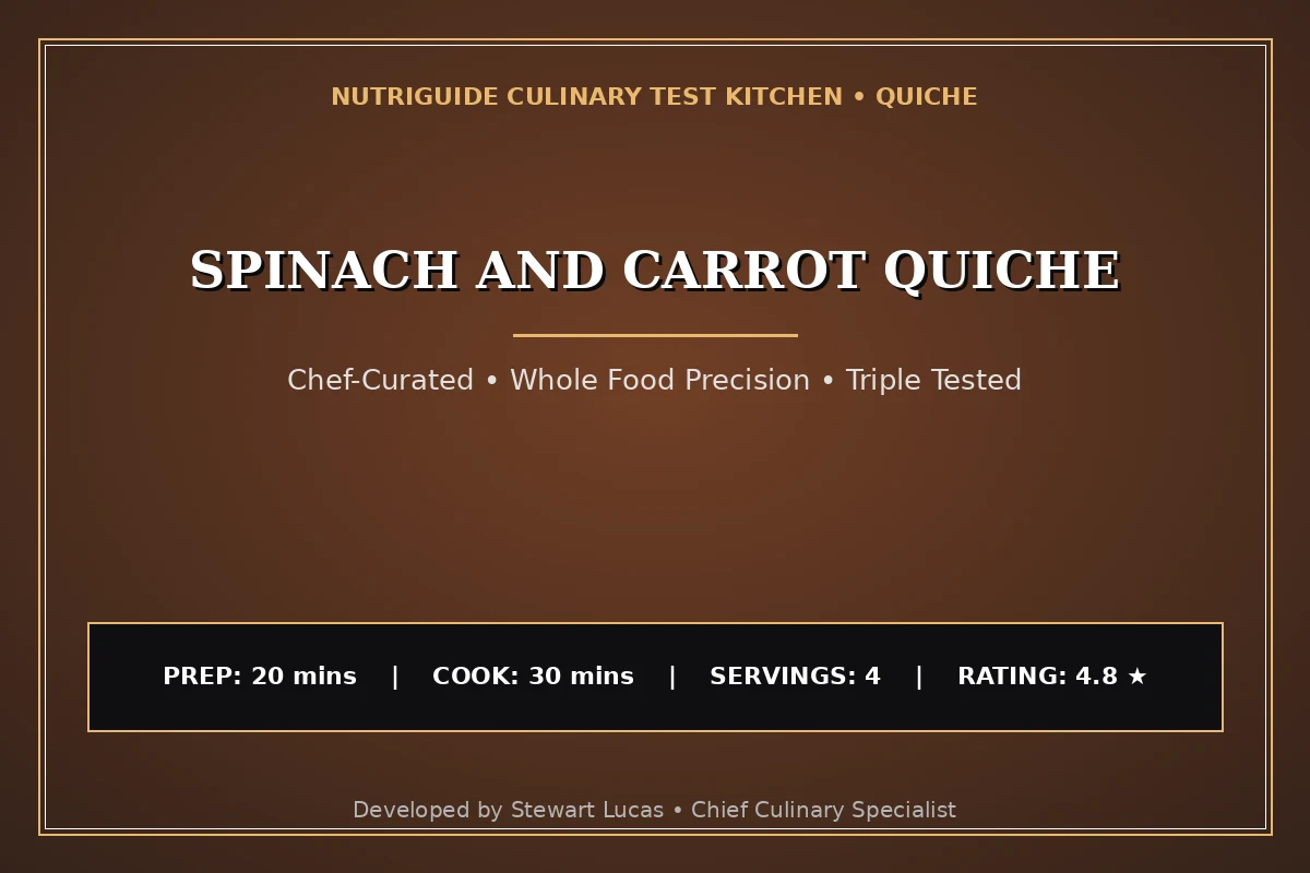 Spinach And Carrot Quiche