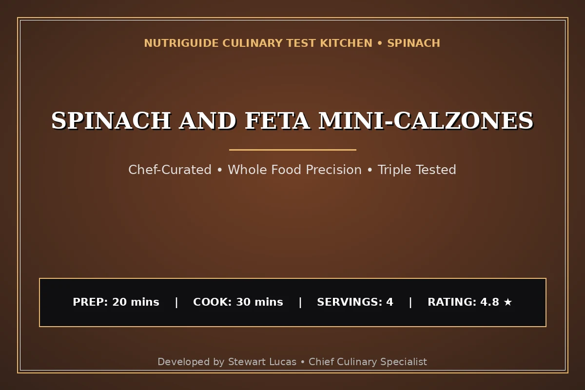 Spinach And Feta Mini-Calzones