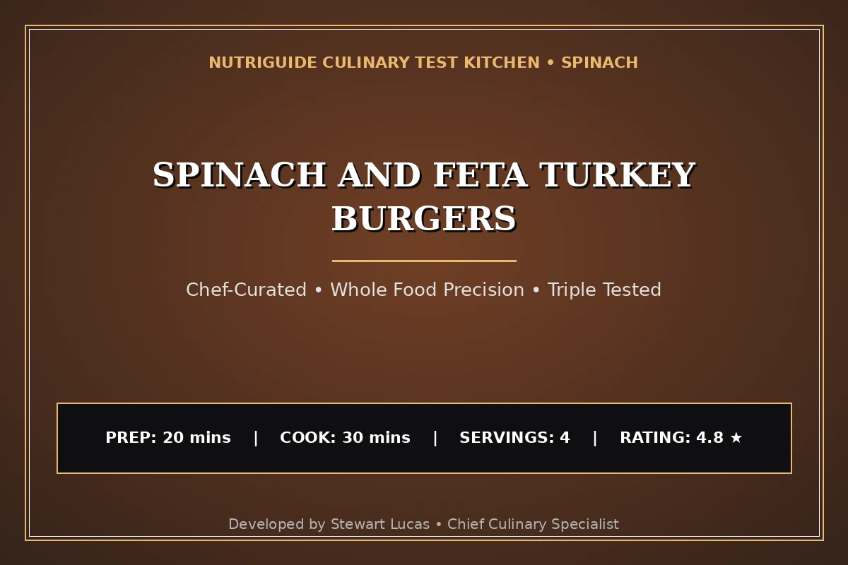 Spinach And Feta Turkey Burgers