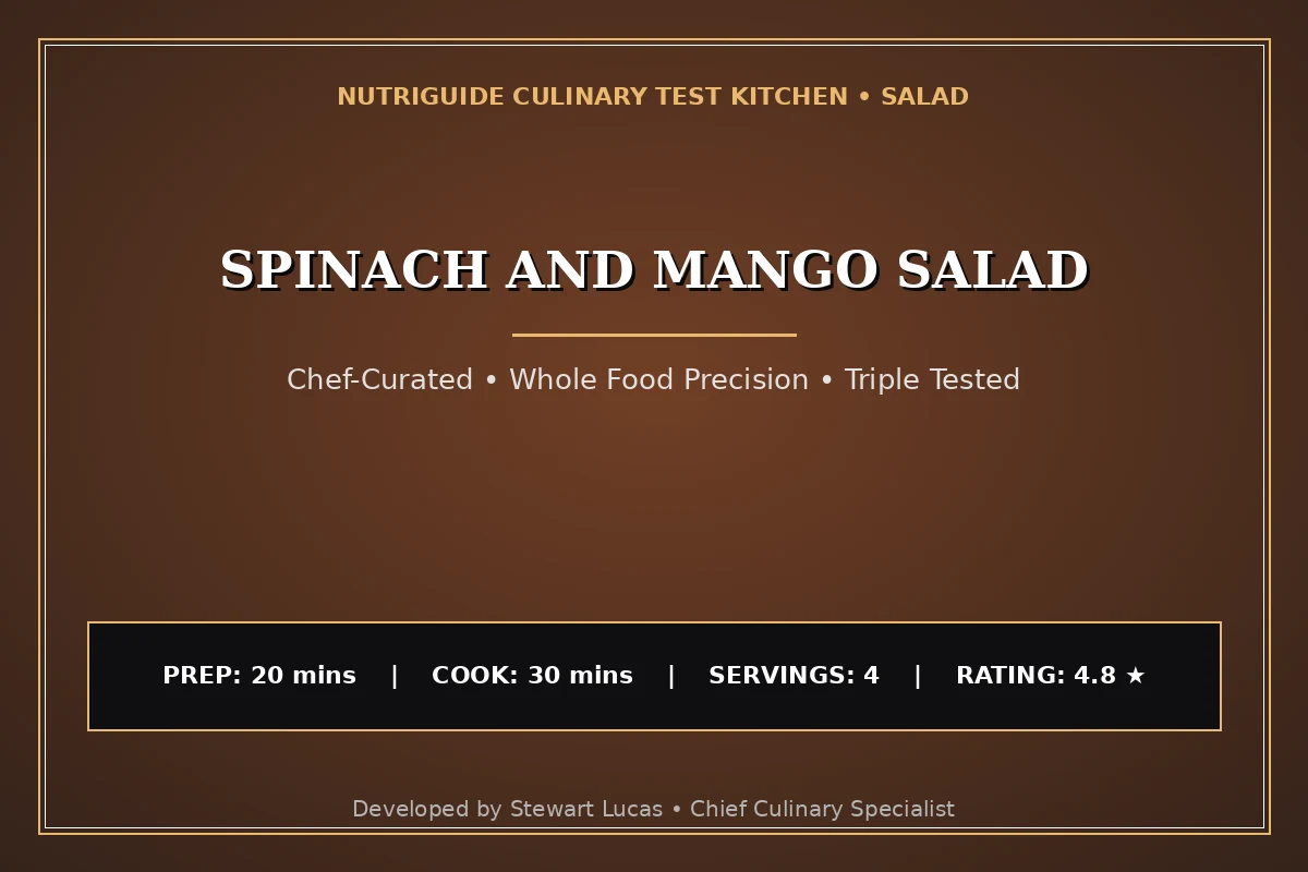 Spinach And Mango Salad