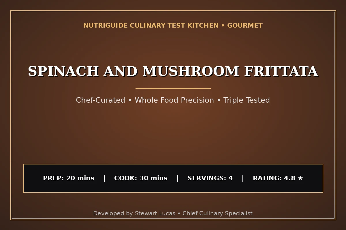 Spinach And Mushroom Frittata
