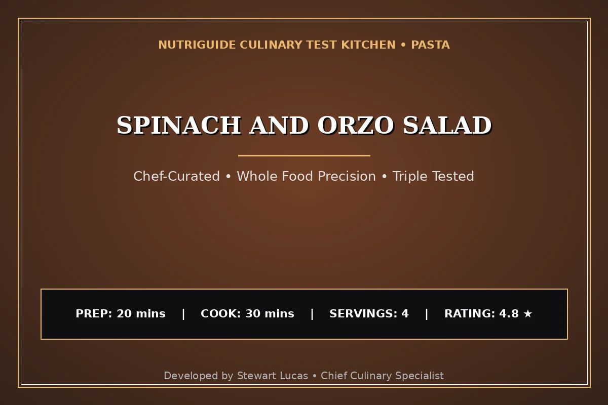 Spinach And Orzo Salad