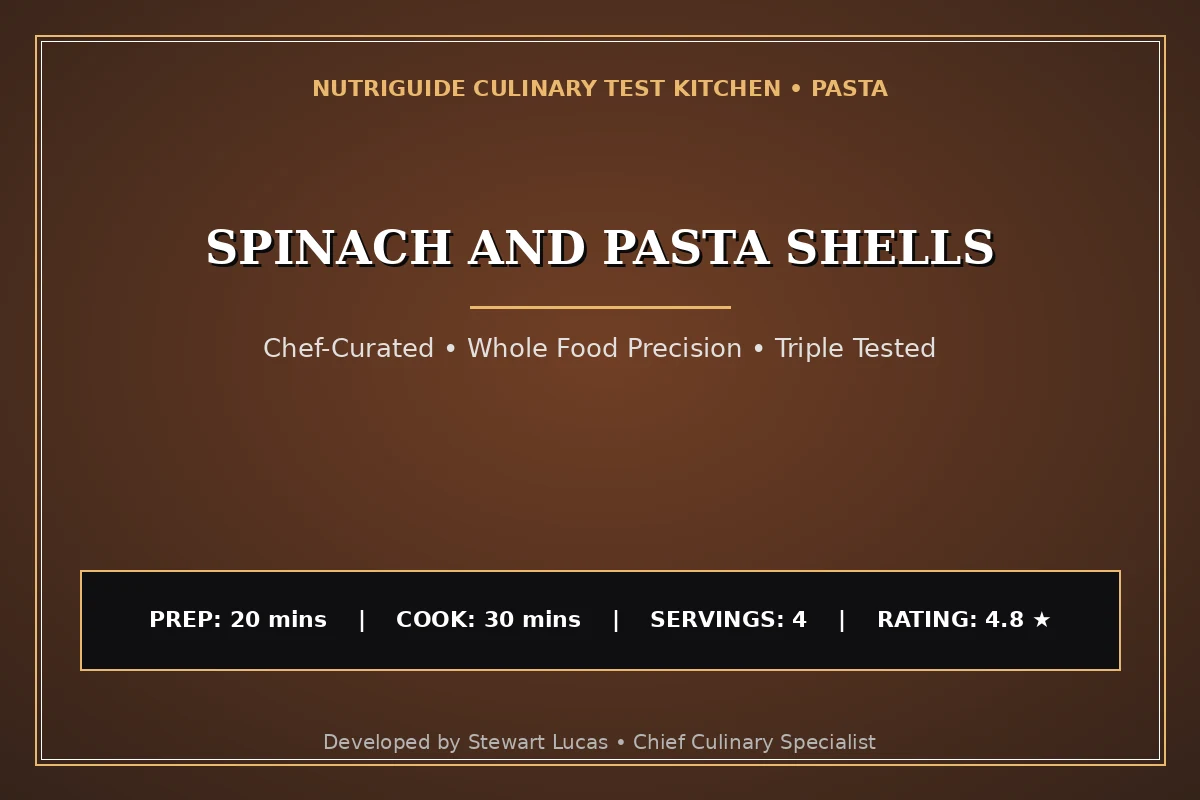Spinach And Pasta Shells