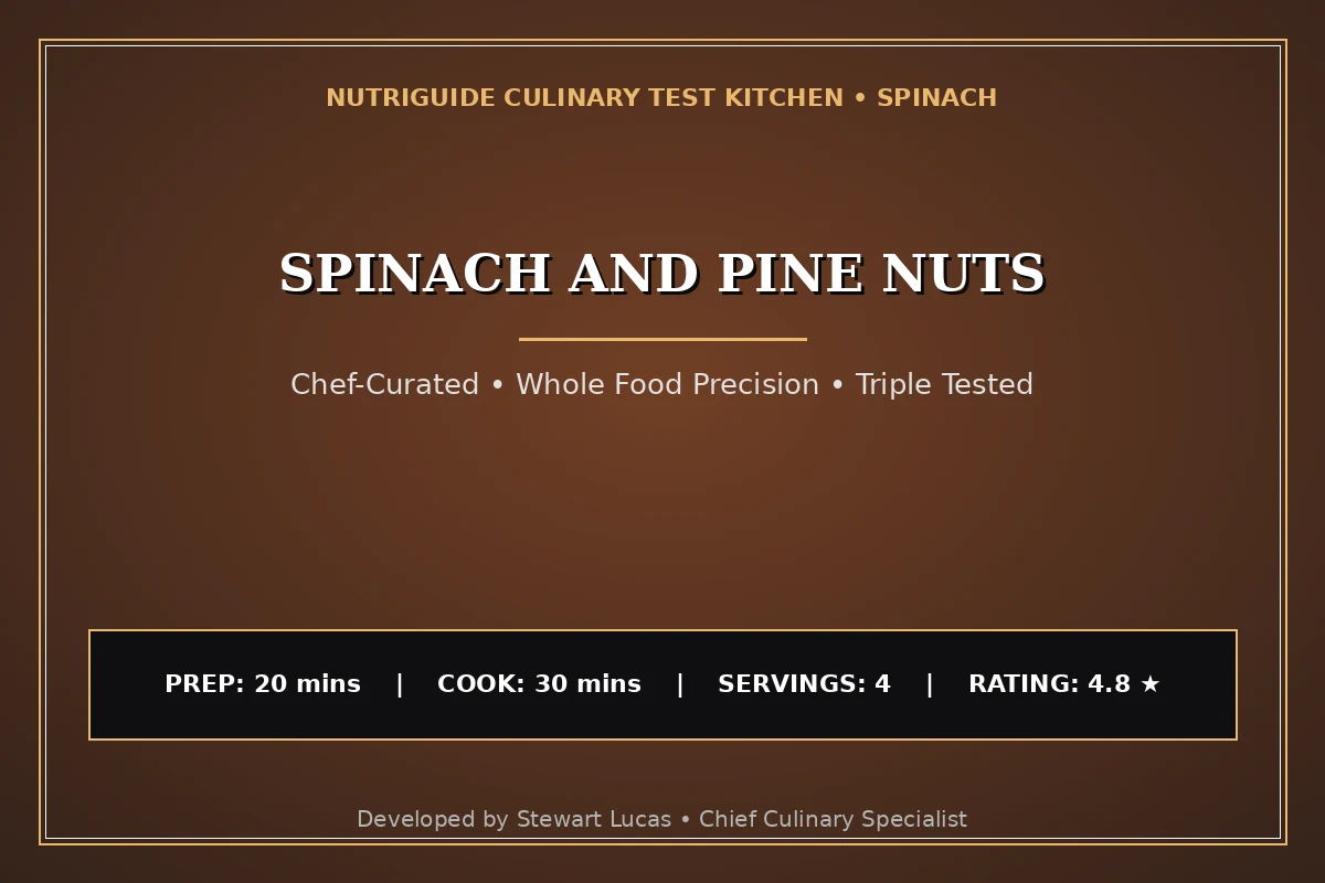 Spinach And Pine Nuts