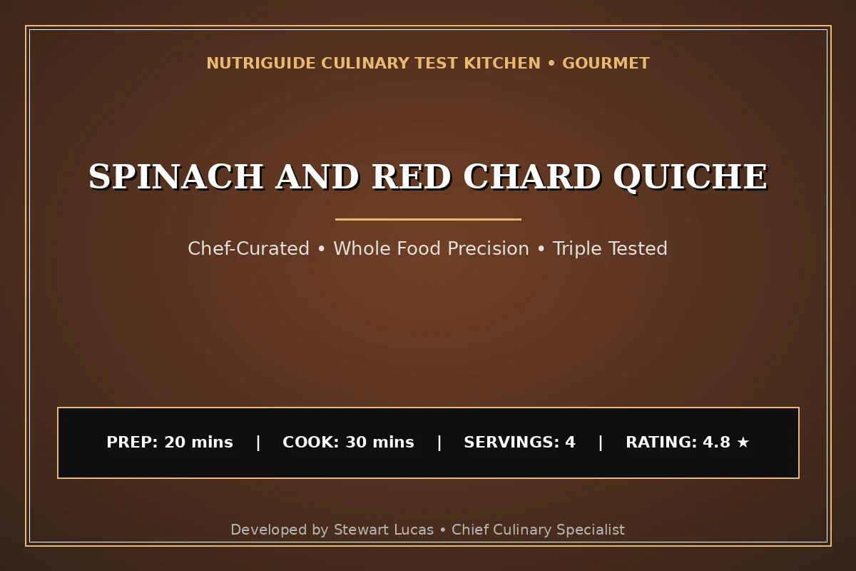 Spinach And Red Chard Quiche