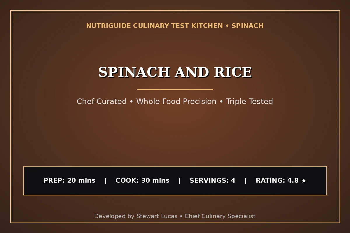 Spinach And Rice