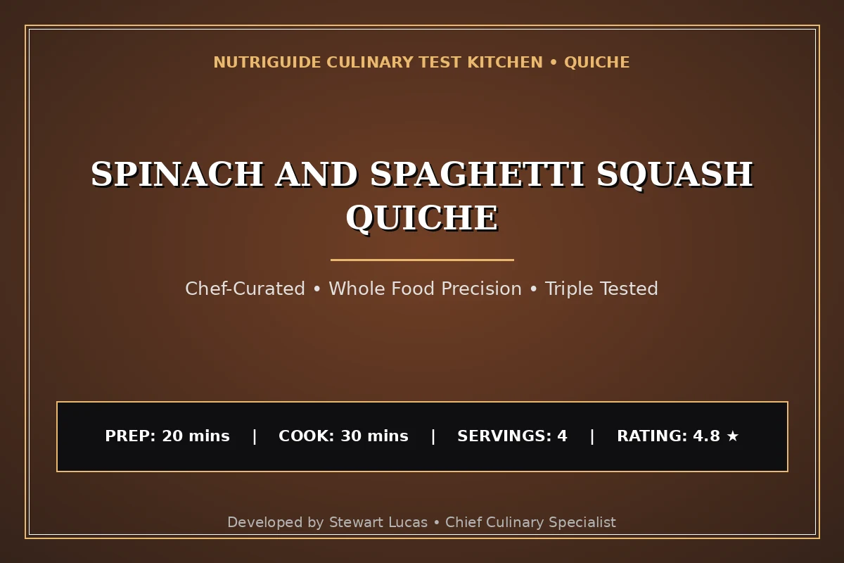 Spinach And Spaghetti Squash Quiche