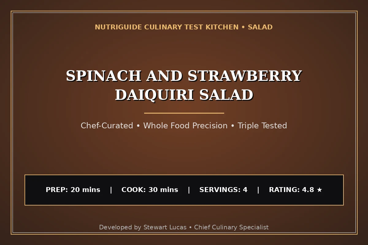 Spinach And Strawberry Daiquiri Salad