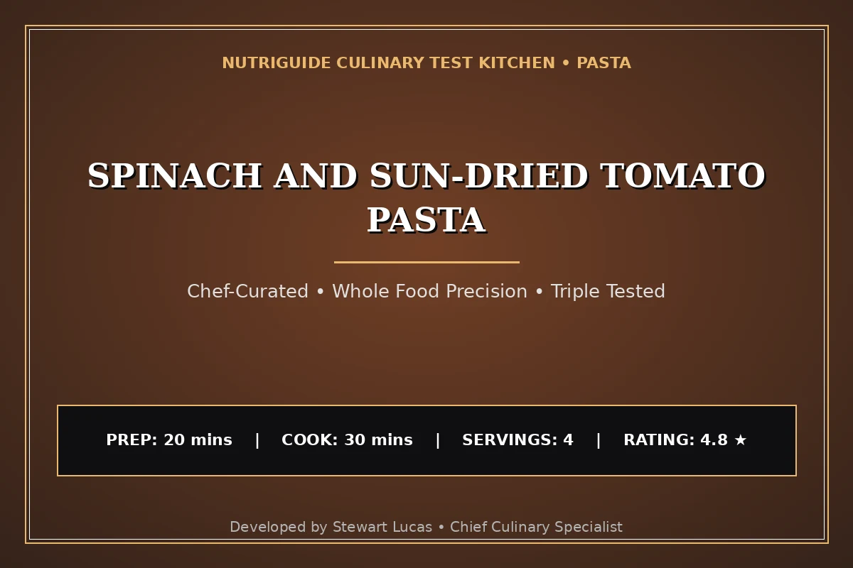 Spinach And Sun-Dried Tomato Pasta