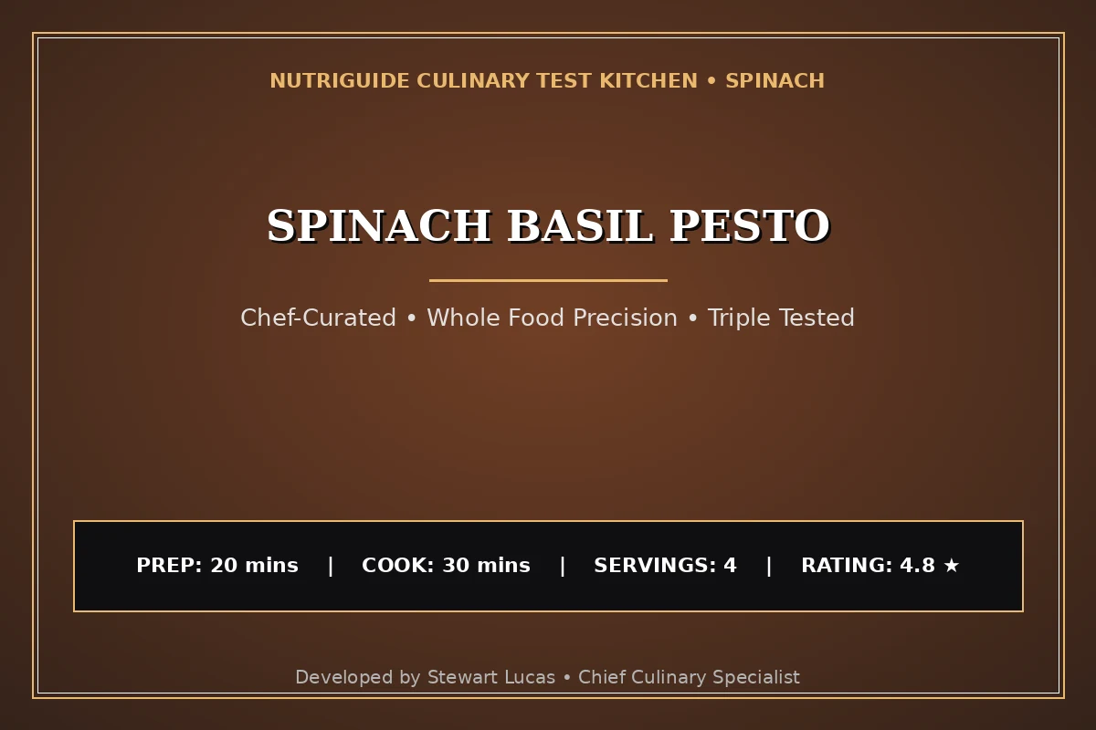 Spinach Basil Pesto