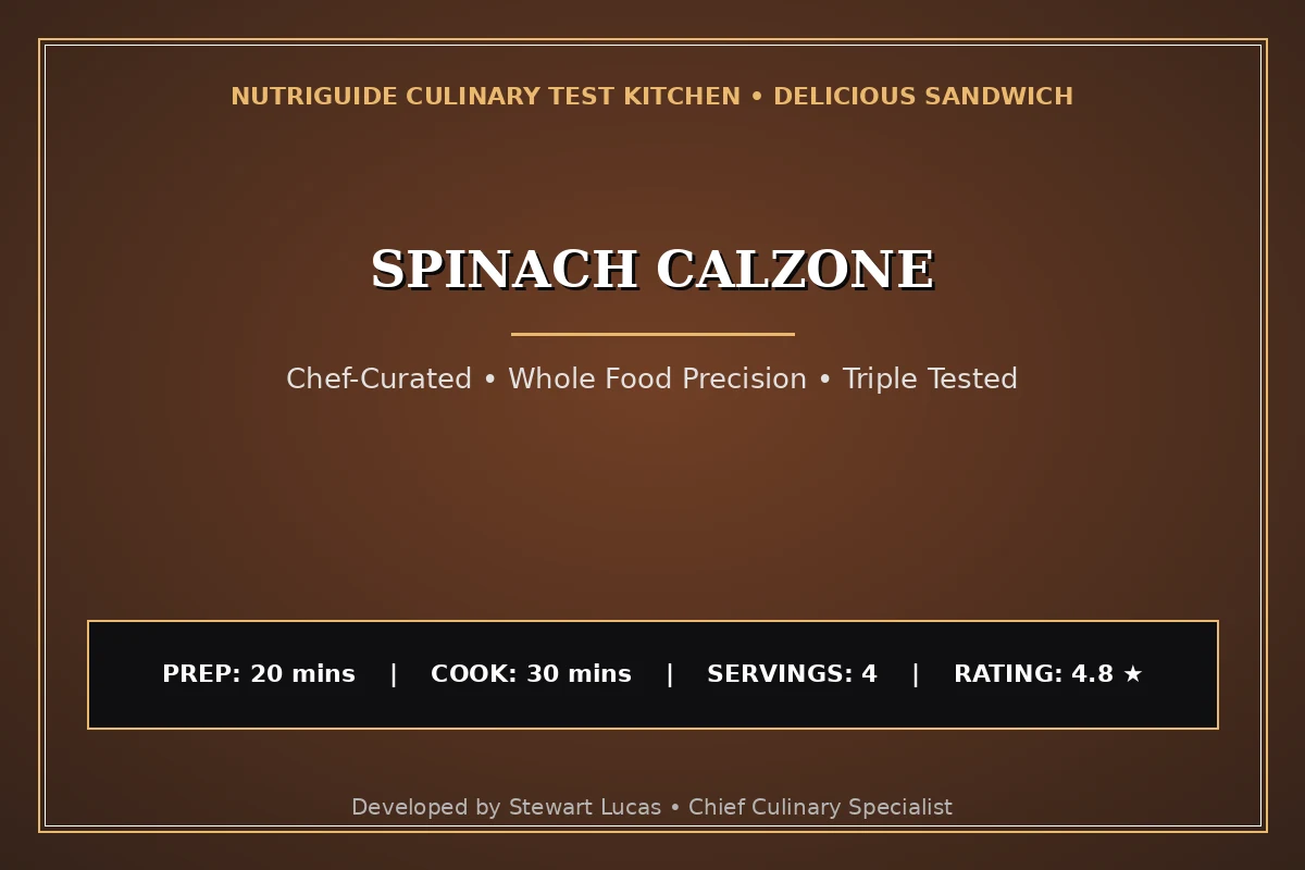 Spinach Calzone