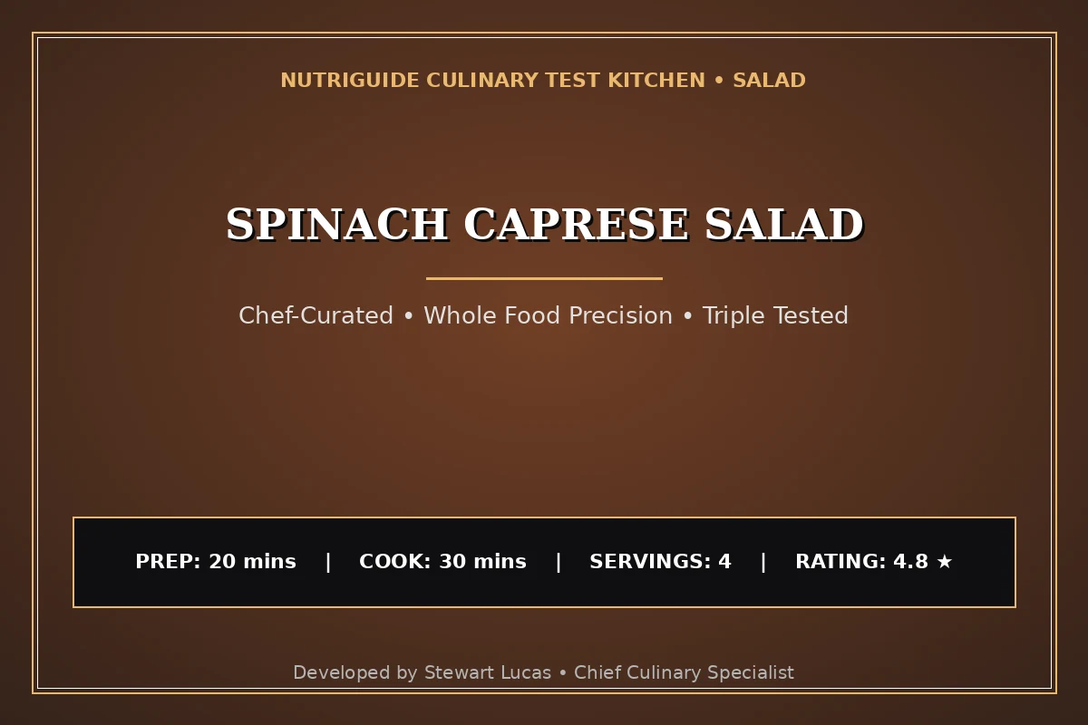 Spinach Caprese Salad