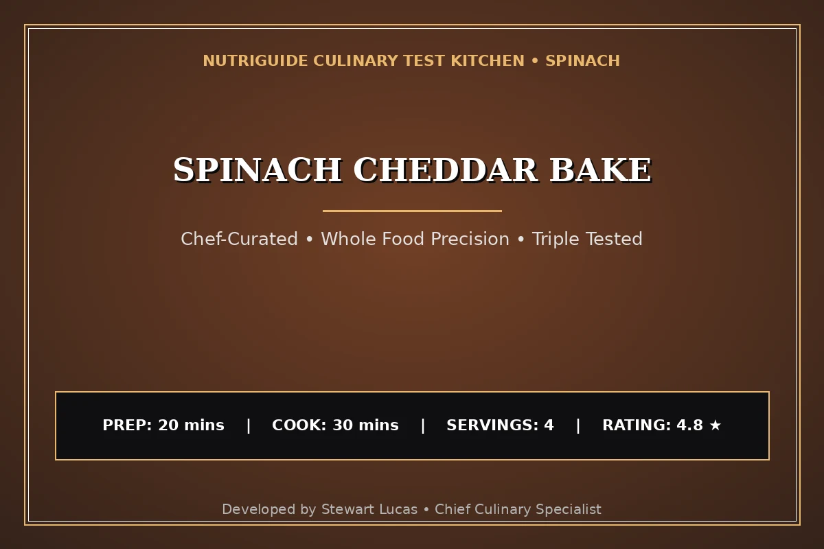 Spinach Cheddar Bake