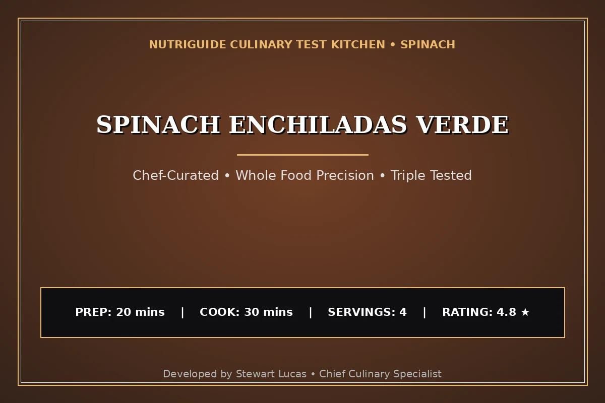 Spinach Enchiladas Verde