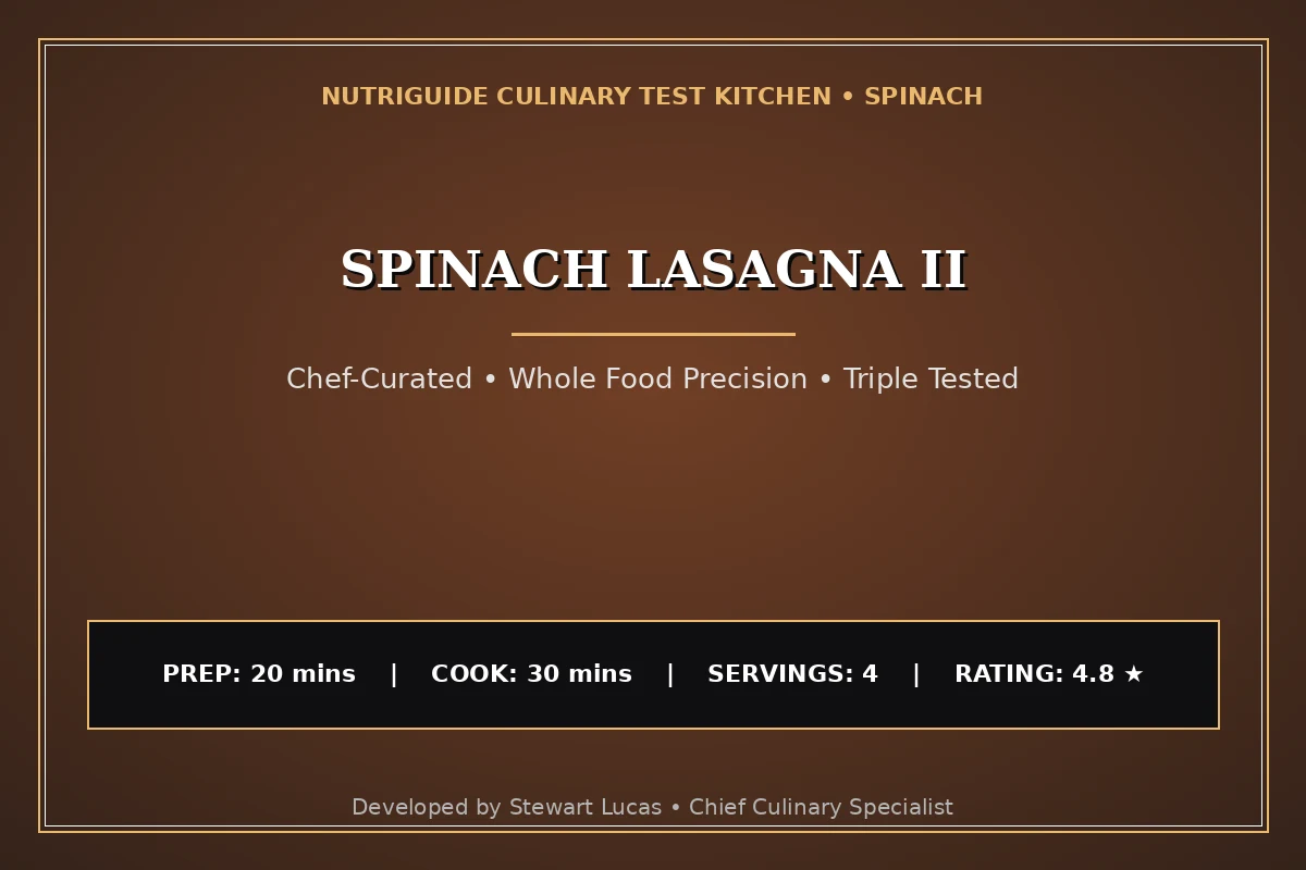 Spinach Lasagna Ii