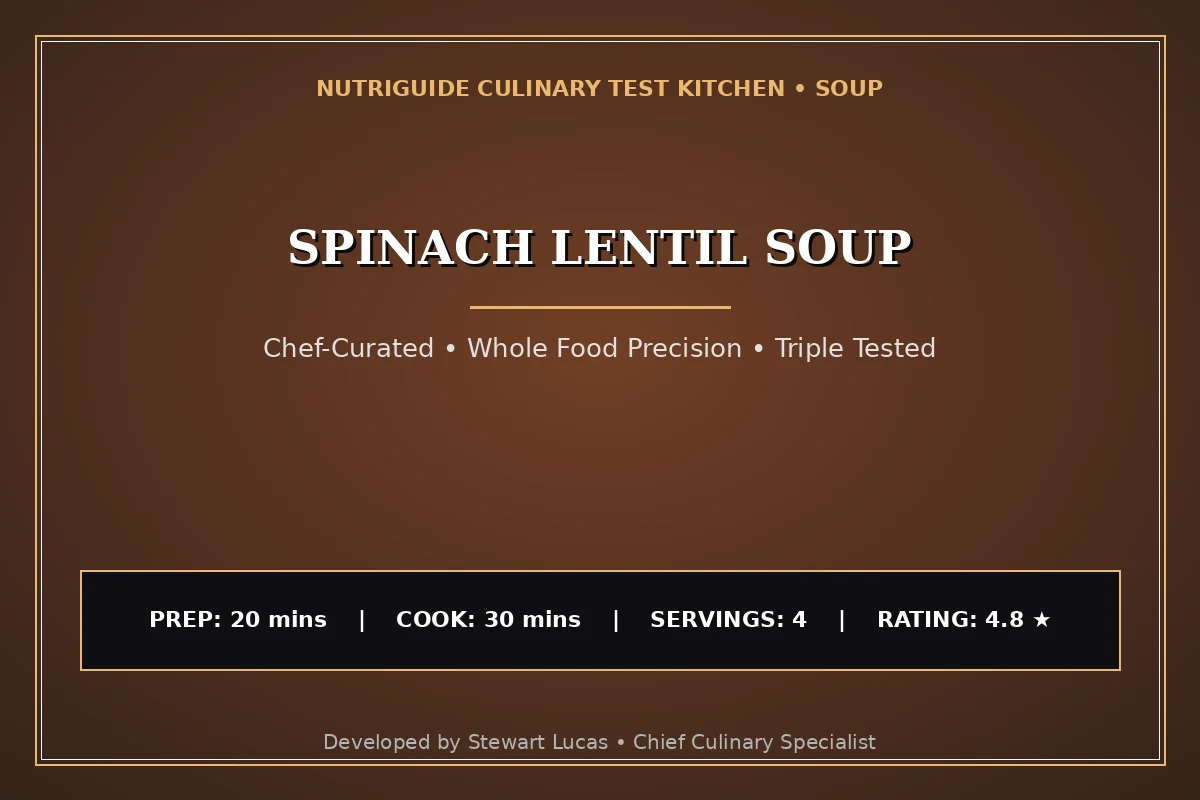 Spinach Lentil Soup