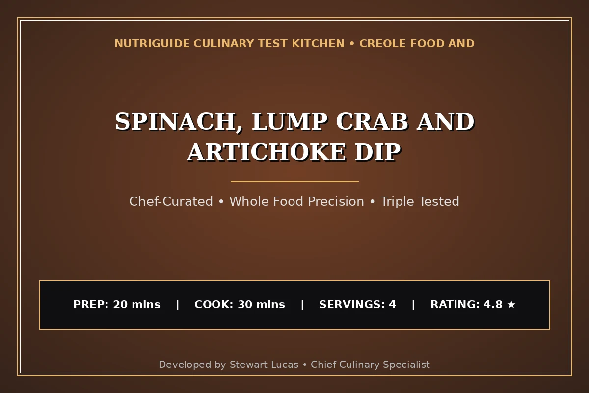 Spinach, Lump Crab And Artichoke Dip