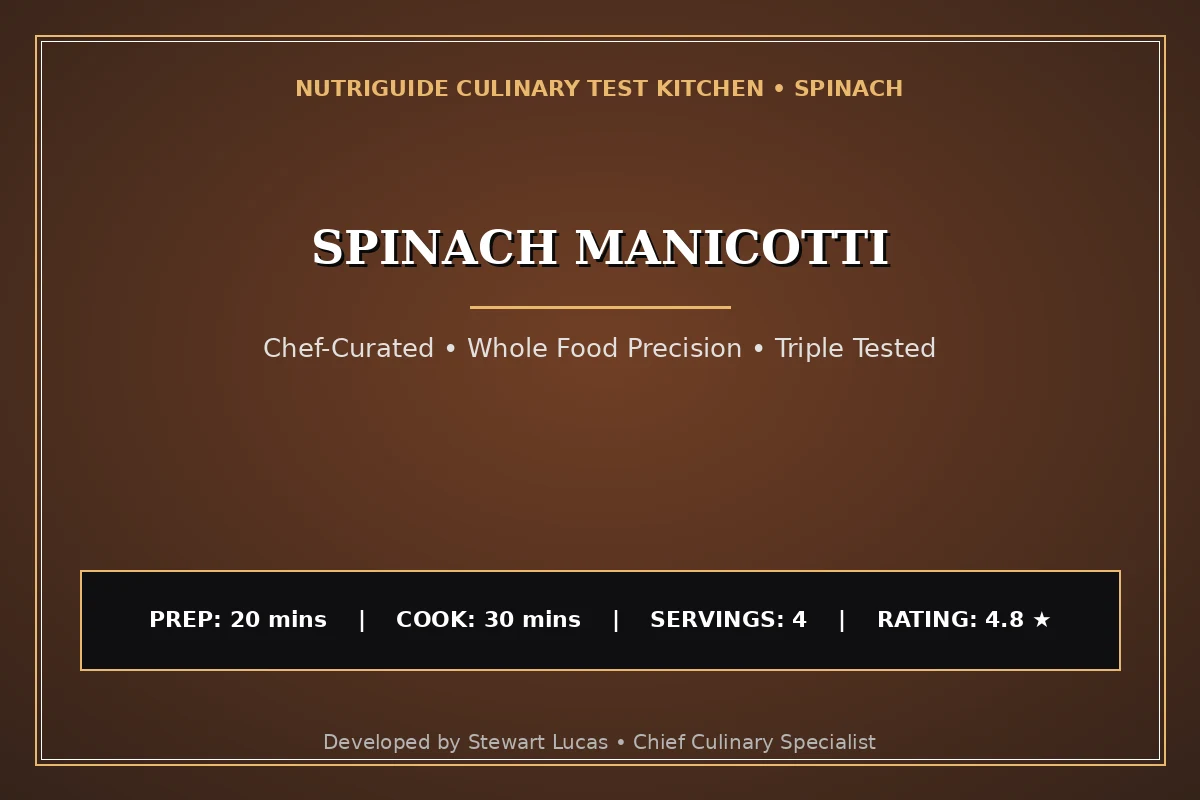 Spinach Manicotti
