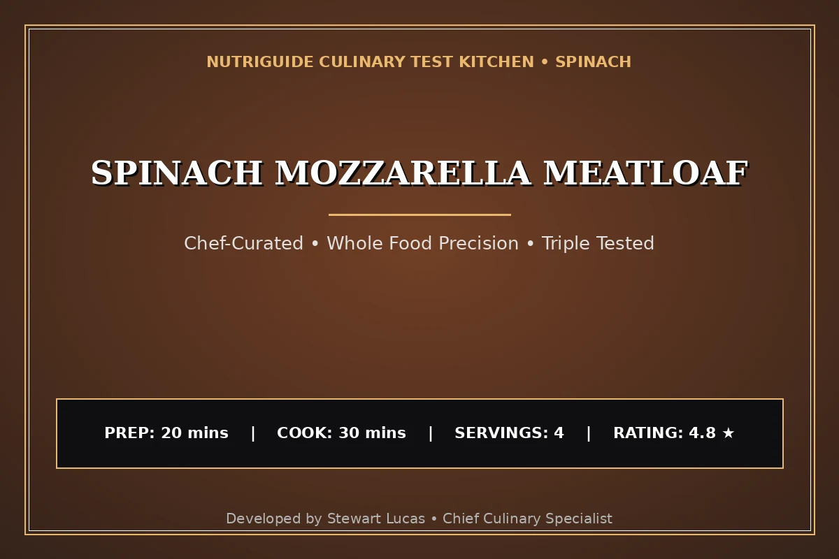 Spinach Mozzarella Meatloaf