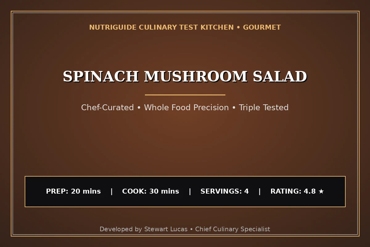 Spinach Mushroom Salad