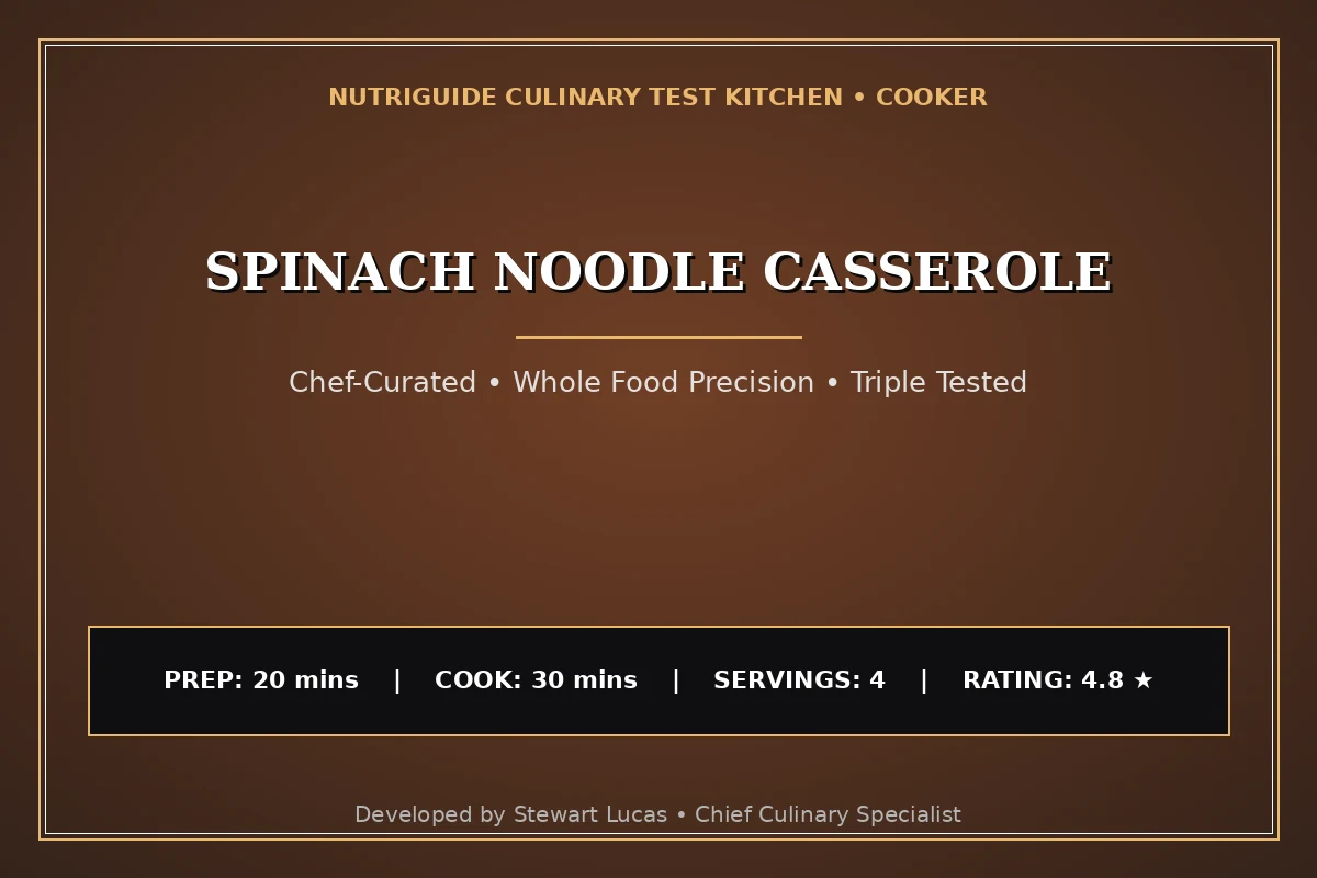 Spinach Noodle Casserole