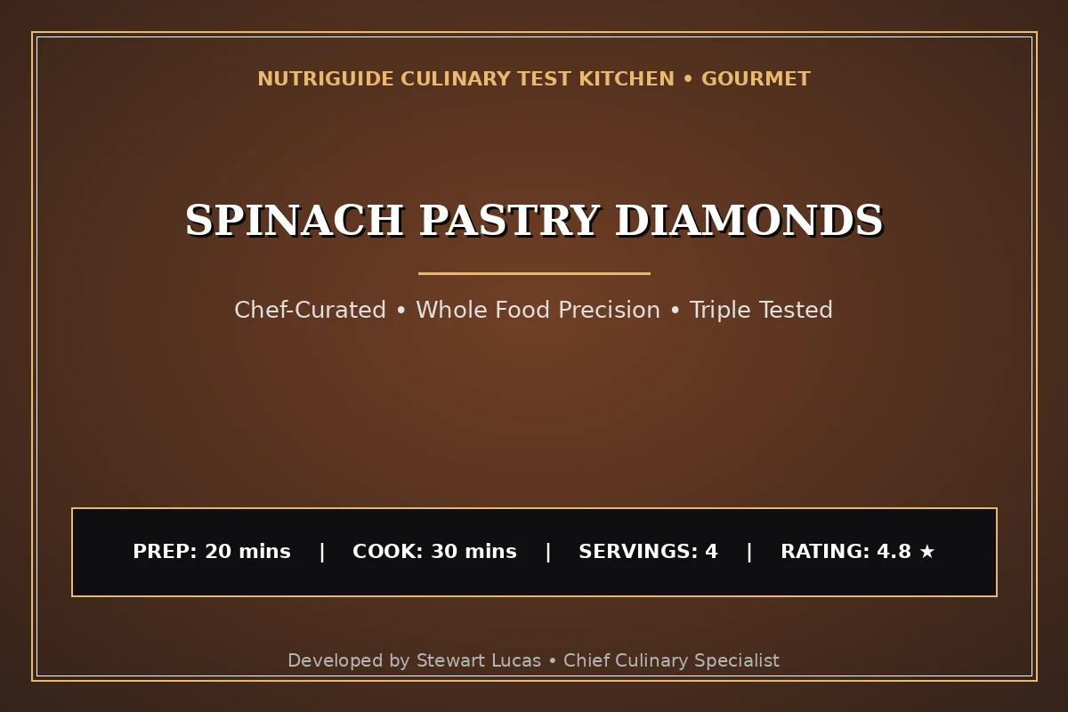 Spinach Pastry Diamonds