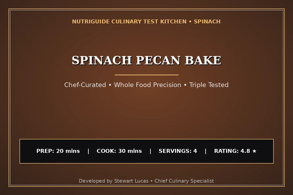 Spinach Pecan Bake