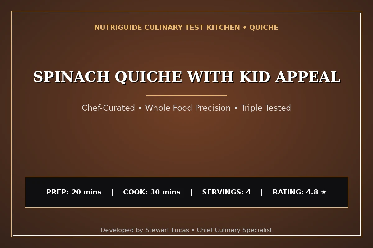 Spinach Quiche With Kid Appeal