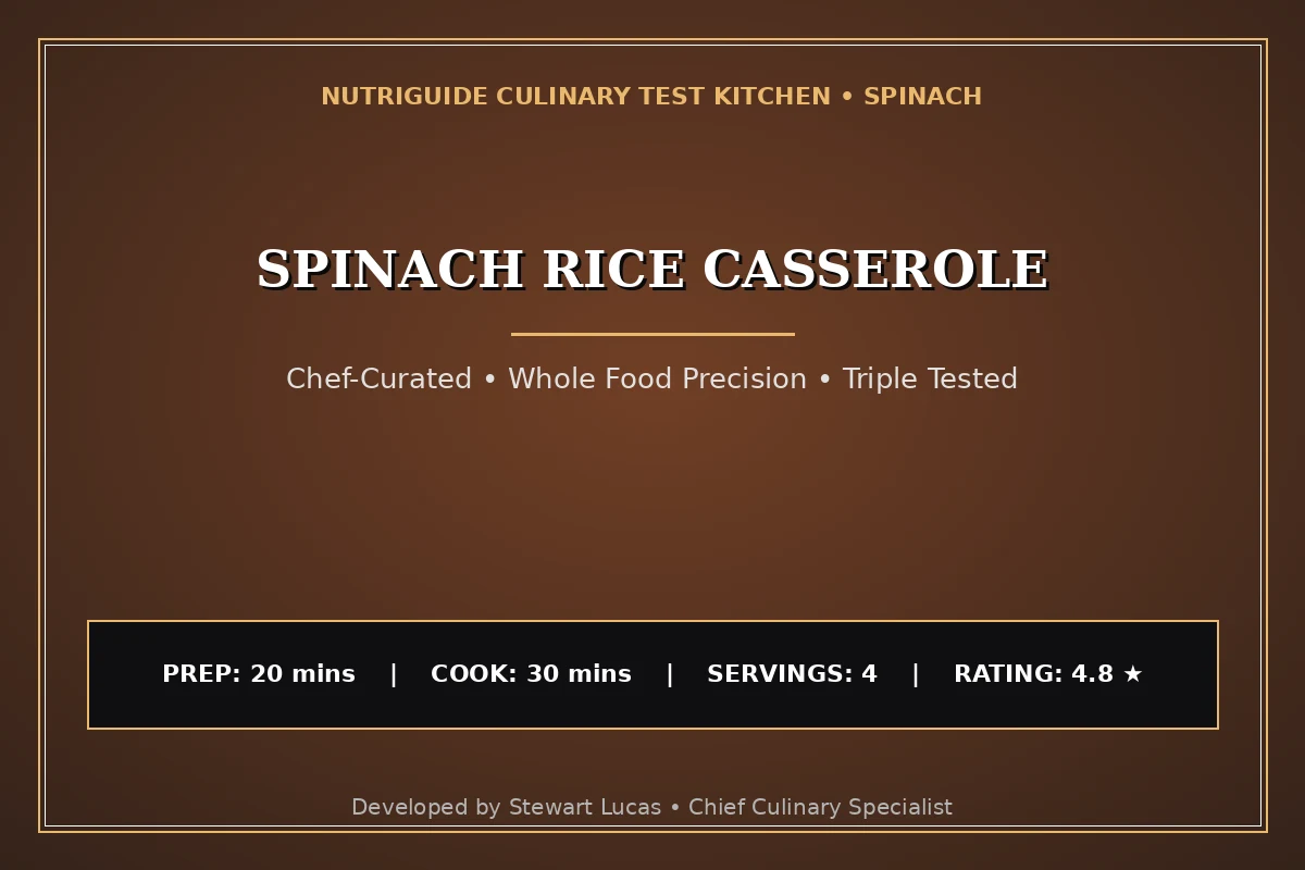 Spinach Rice Casserole