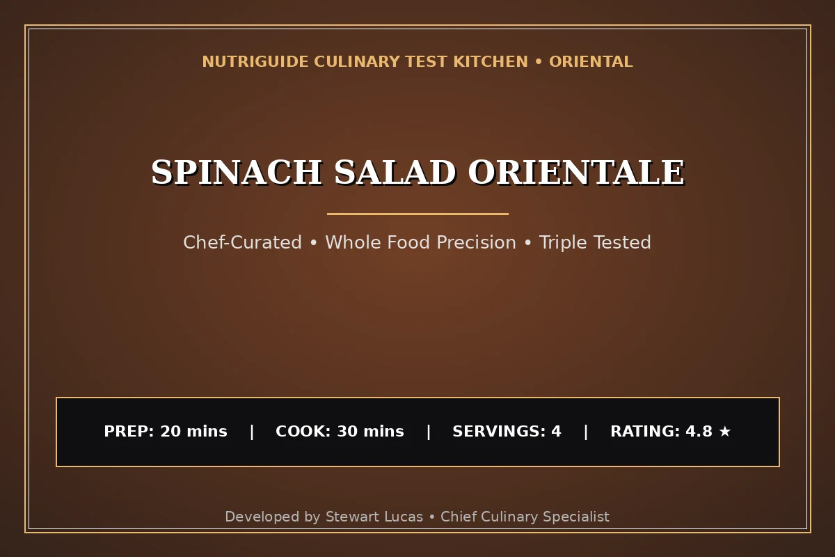 Spinach Salad Orientale