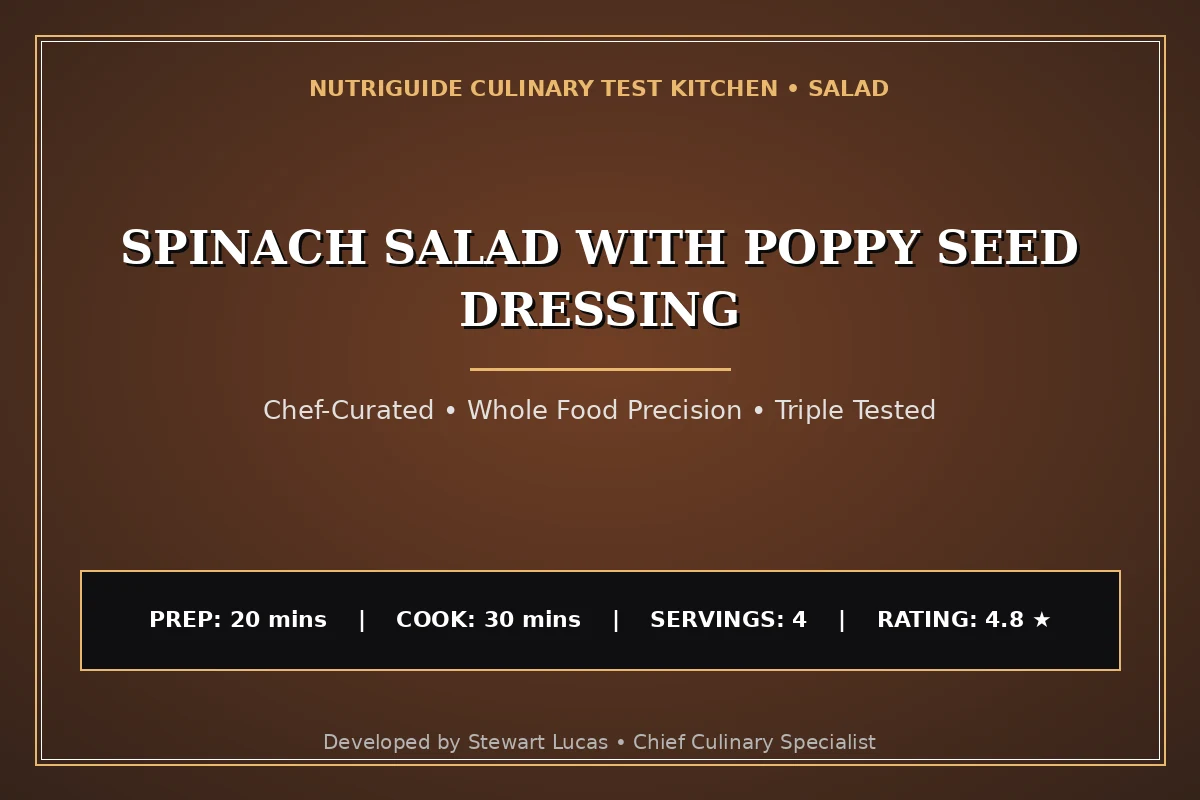 Spinach Salad With Poppy Seed Dressing