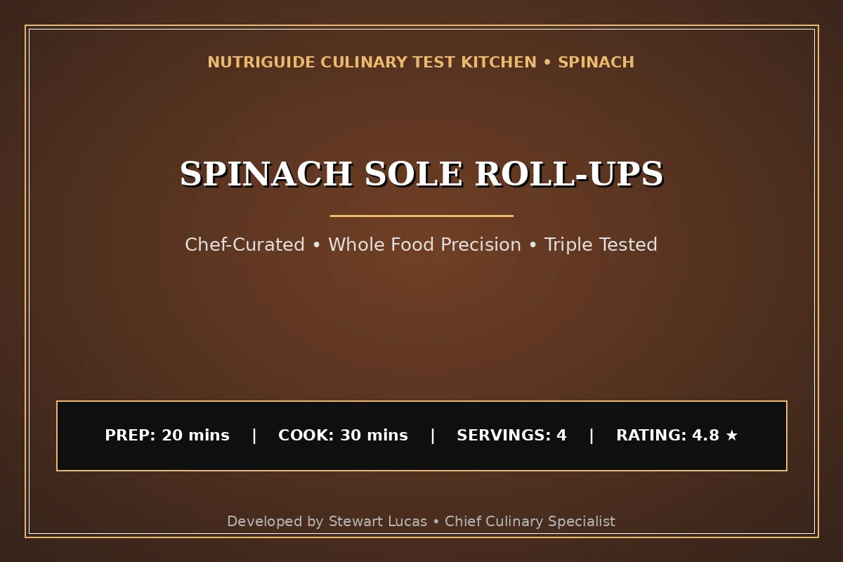 Spinach Sole Roll-Ups