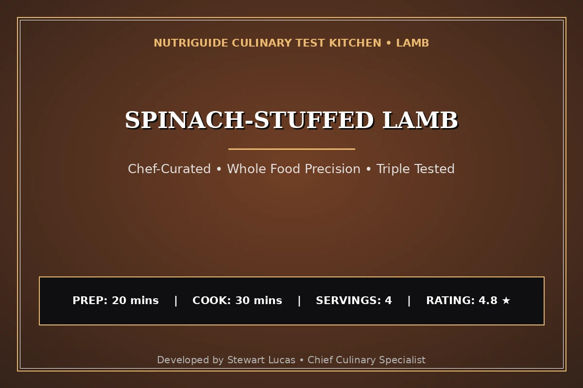 Spinach-Stuffed Lamb
